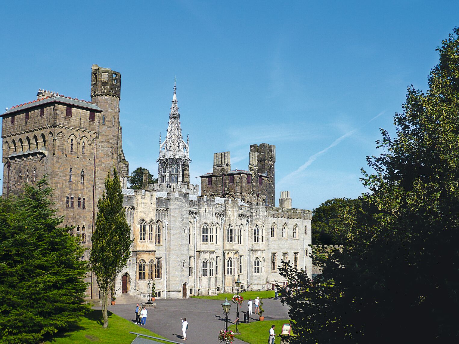 Le château de Cardiff en Grande-Bretagne